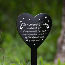 Christmas Memorial Plaque For