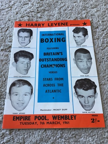 Boxing prog 1961 - boxing, 7/03/1961