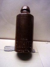 R.White Stoneware Bottle