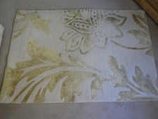 NEXT RUG 59"x 39" GOLD & CREAM