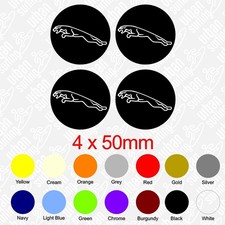 4 x 50mm Jaguar Roundel Stickers Classic Car Van Window Panel Decals all colour