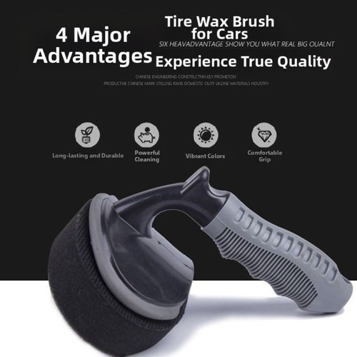 Tyre cleaning sponge brush - sponge, for