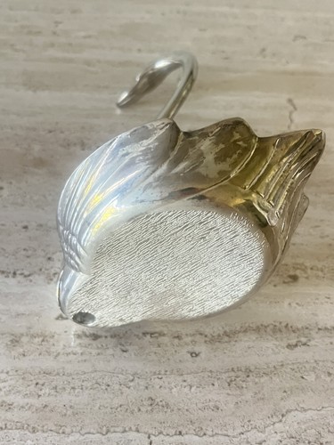 Vintage silver swan - swan, bowl