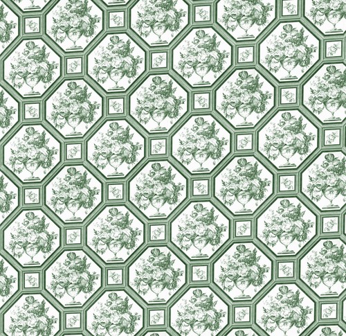 Dolls house wallpaper - dolls, 1/12th
