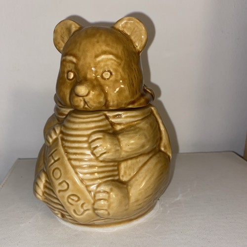 Vintage brown bear ceramic - brown,