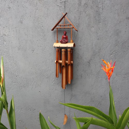 Bamboo windchime natural - windchime,