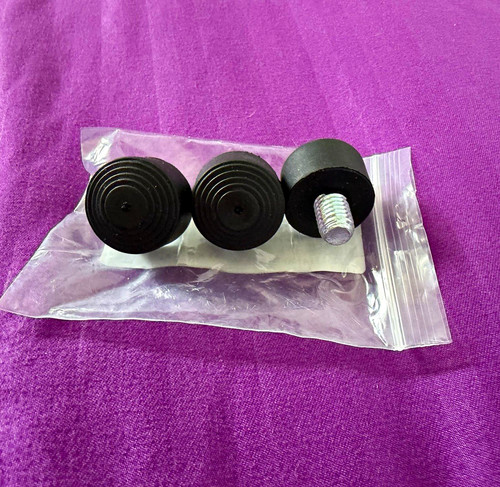 Black rubber turntable - 3x,