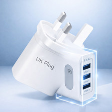 UK Mains 3 Pin Plug Adapter