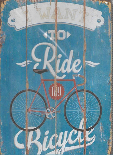 Want ride bicycle - ride,