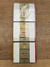 Spanish Master Class CD's in three box sets for learning Spanish from basics