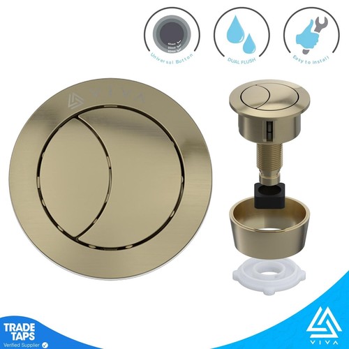 Viva brass toilet push - viva,
