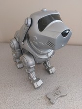 Tekno interactive robotic dog with bone.