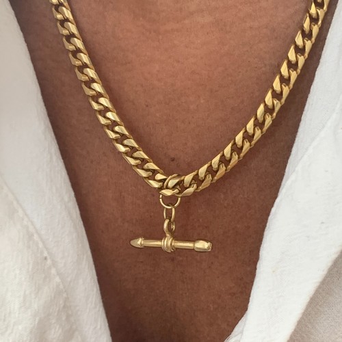 Vintage gold plated chunky - vintage, t