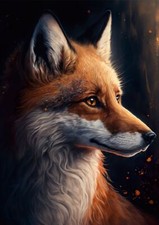 Red Fox, Watercolour Painting