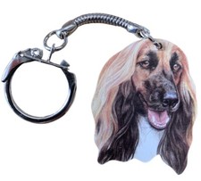 Afghan Hound Keyring - Afghan