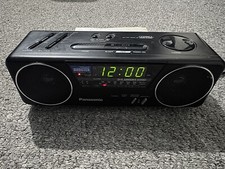 Vintage - Panasonic RC -X210 - Clock /Alarm /Radio - BLACK