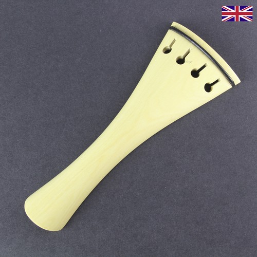 White boxwood violin - boxwood, tailpiece