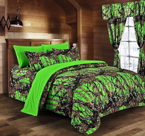 King size piece green - king,