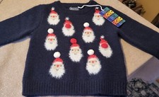 NEXT boys Blue Christmas Santa