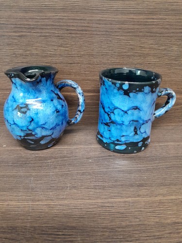 Ewenny pottery mug and - ewenny, jug