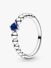 PANDORA SEA BLUE BEADED RING