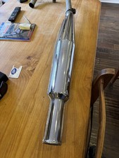 1970's Honda CB500T CB 500T complete Chrome Exhaust Silencer off side - right.