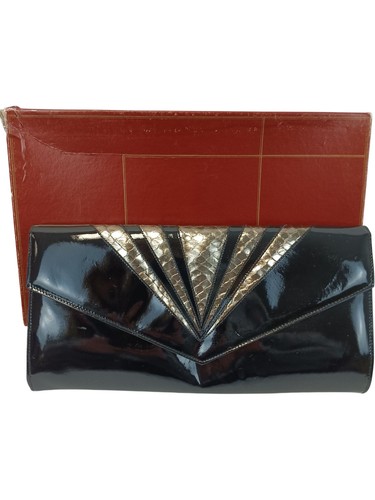 Renata black patent - renata, bag
