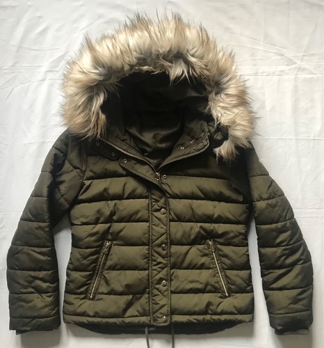 Topshop khaki green puffer - topshop,