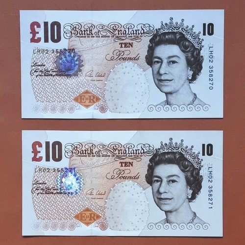 Old paper 10 ten - 2, £10