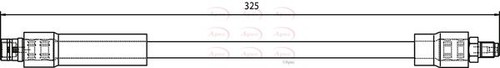 Braking system brake hose - braking, apec