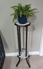 Tall Vintage Octaganol Marble