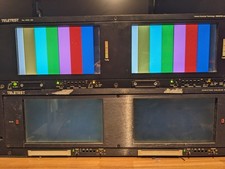 Teletest OZR2700 Dual Broadcast Video Monitor 7"