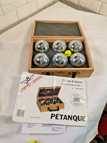 Petanque set wood storage - set,