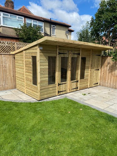 14x8 combination garden shed - combination,