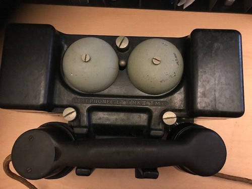 Vintage ww2 field telephone - field,