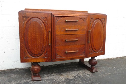 1920s english deco tiger oak - english,