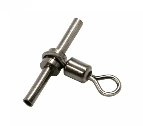 Black nickel crimp swivels - swivels, for