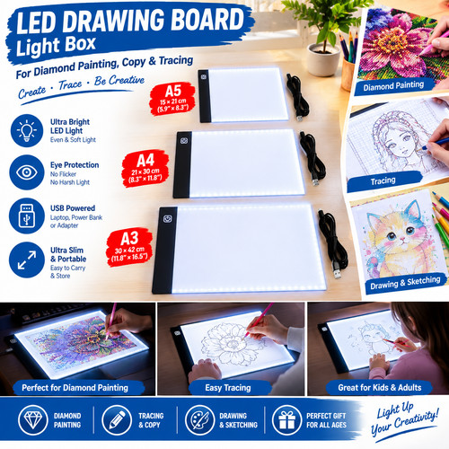 Led drawing board - a3/a4/a5,