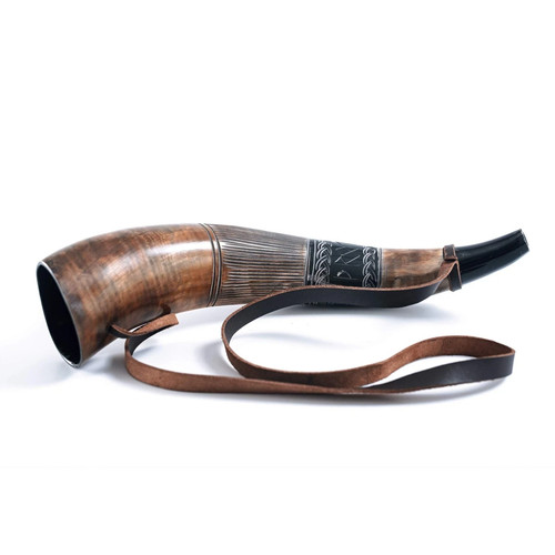 Viking war horn blow - war,