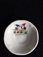 Vintage 1950s Noddy And Big Ears Ceramic Saucer. Good Condition For Its Age.