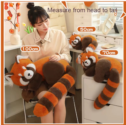 Cute raccoon red - raccoon, panda
