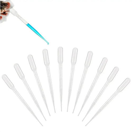 100x clear plastic pipettes - 100x,