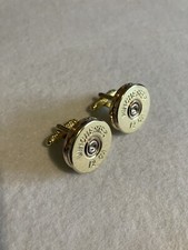 Winchester shotgun shell cartridge cap cufflinks clay and game shooting wedding