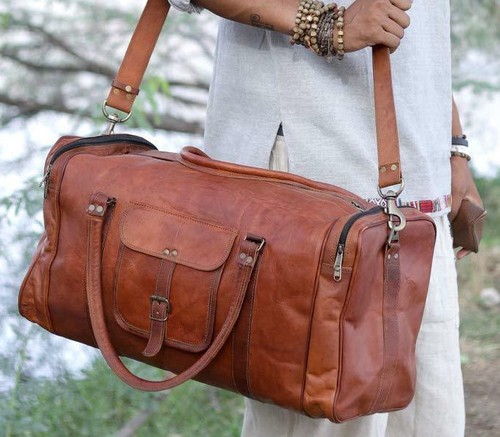 Men soft old leather - men's, vintage