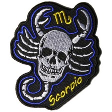 Embroidered Scorpio Skull