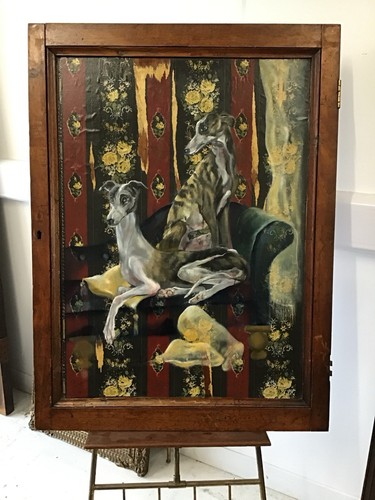 Vintage oil painting - vintage,