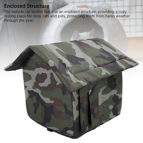 Outside cat house - outside, shelter