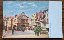 1904 The Square Shrewsbury Postcard  To Chetwynd Aston, Newport, Salop