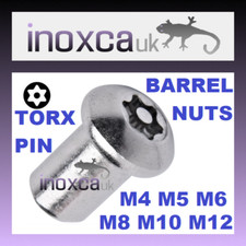 Barrel nut torx pin - torx, button