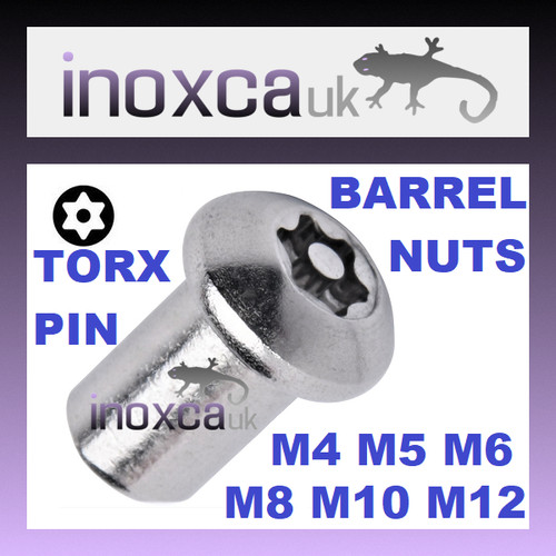 Barrel nut torx pin button - nut,